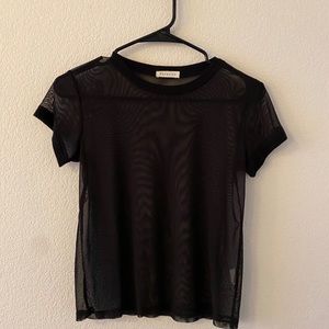 Black see through mesh